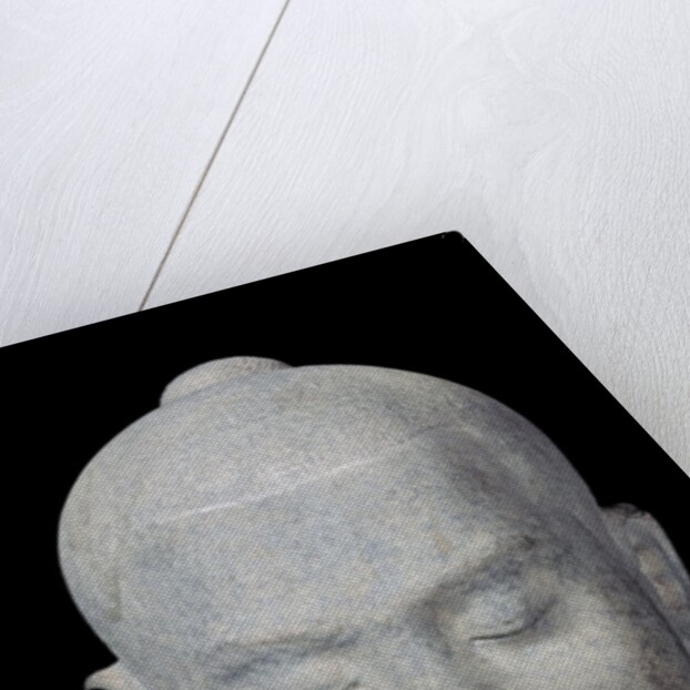 Head of King Jayavarman VII Bayon Style, from Preah Khan, 12th-13th century by Cambodian Cambodian