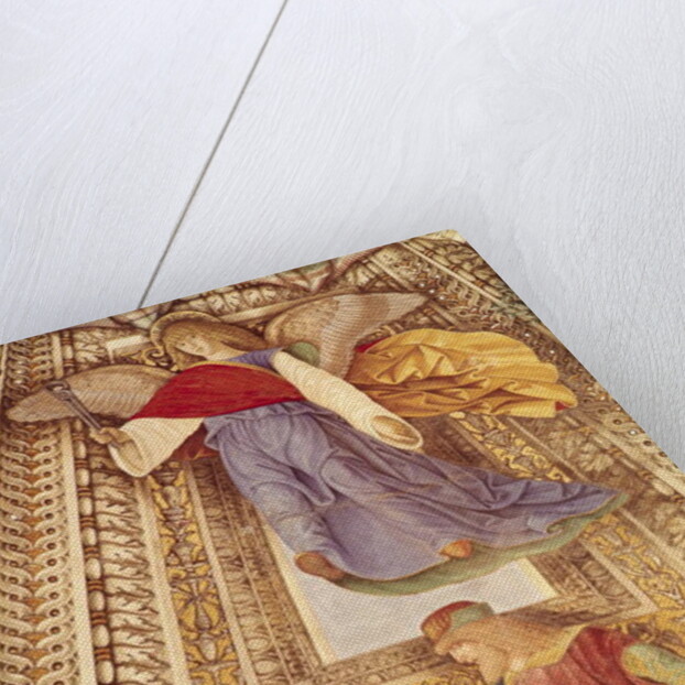 Amos and the Angel holding the pincers of the Passion of Christ by Melozzo da Forli