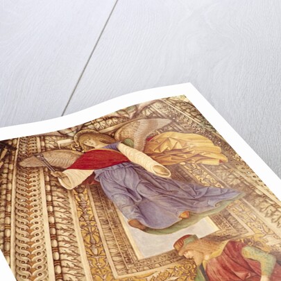 Amos and the Angel holding the pincers of the Passion of Christ by Melozzo da Forli