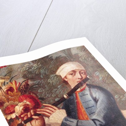 A Flautist by Mexican School