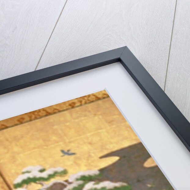 Birds with Autumn and Winter flowers by Japanese School