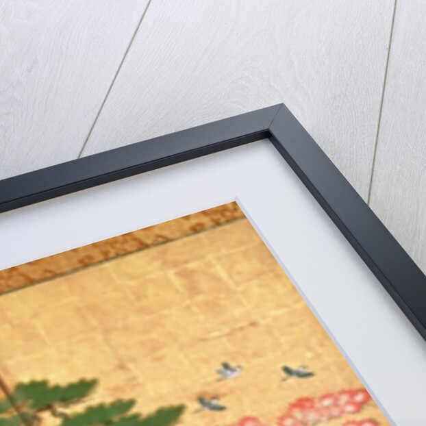 Birds with Autumn and Winter flowers by Japanese School