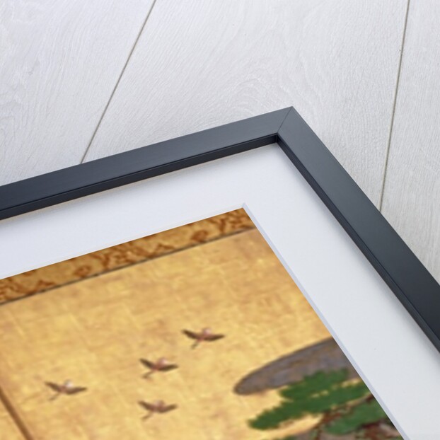 Birds with Autumn and Winter flowers by Japanese School