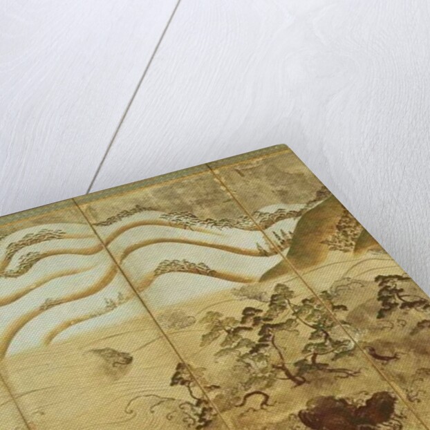 Moonlight Winter Landscape by School Japanese