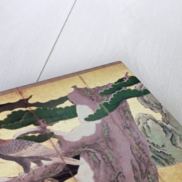 The Hawks in the Pines by Eitoku Kano