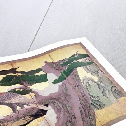 The Hawks in the Pines by Eitoku Kano