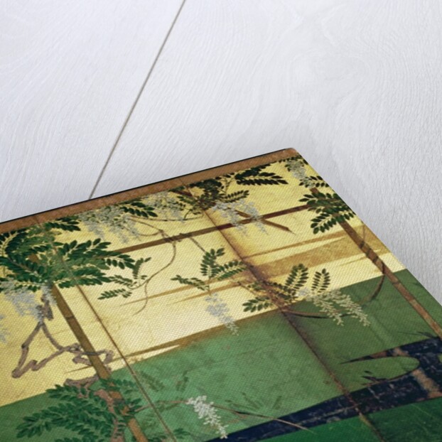 Wisteria in blossom by Soen Hasegawa