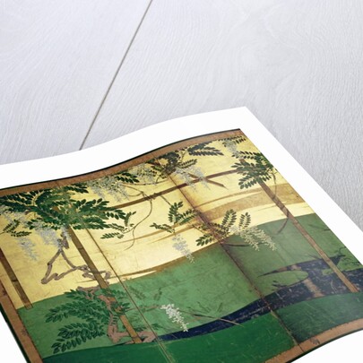 Wisteria in blossom by Soen Hasegawa