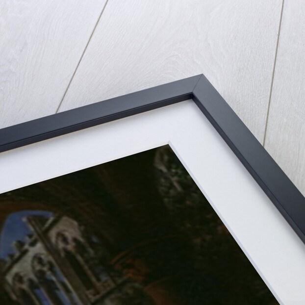 Interior of an Abbey in Ruins, 1848 by Hippolyte Victor Valentin Sebron