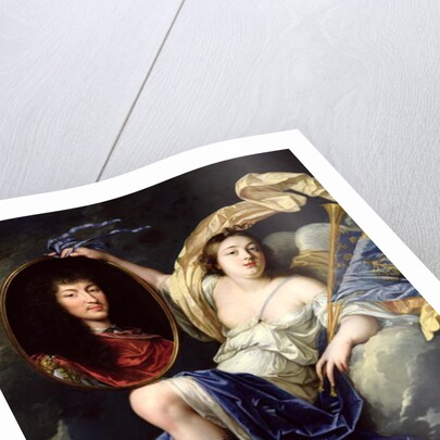 Fame Presenting a Portrait of Louis XIV to France by Jean Nocret