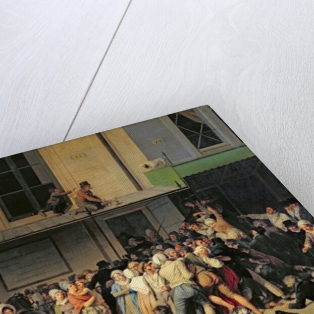 The Entrance to the Theatre de l'Ambigu-Comique before a Free Performance, 1819 by Louis Leopold Boilly