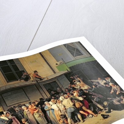 The Entrance to the Theatre de l'Ambigu-Comique before a Free Performance, 1819 by Louis Leopold Boilly