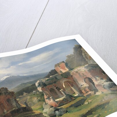 Ruins of the Theatre at Taormina by Achille Etna Michallon
