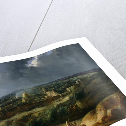 View of Jerusalem from the Valley of Jehoshaphat, 1825 by Auguste Forbin