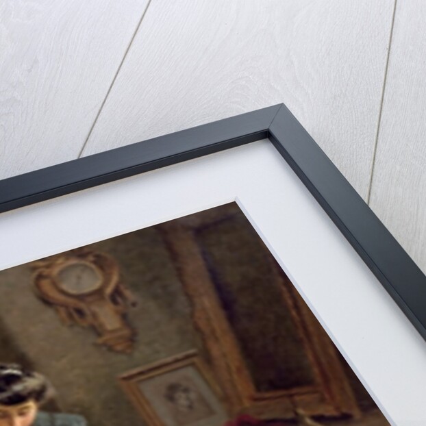 Interior of a Frame Gilding Workshop by Louis Emile Adan