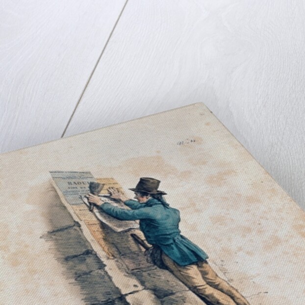 Billposter by Antoine Charles Horace Vernet