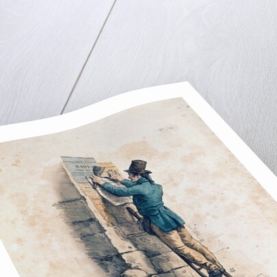 Billposter by Antoine Charles Horace Vernet