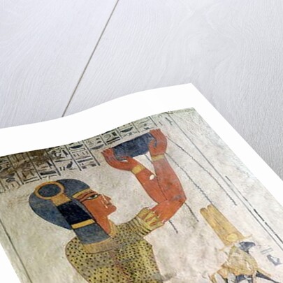 An Inmutef priest making an offering by Egyptian 20th Dynasty