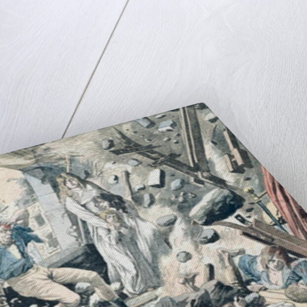 The Horrible Consequences of a Terrible Earthquake in San Francisco by French School