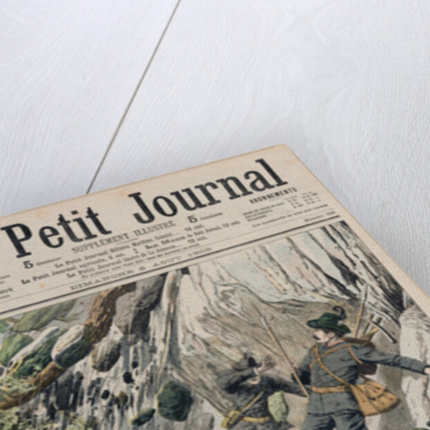 A Horrifying Rock Fall in Tyrol by French School