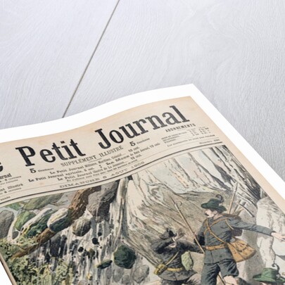 A Horrifying Rock Fall in Tyrol by French School