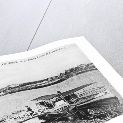 Asnieres, the ferry at Levallois-Perret, c.1900 by French Photographer