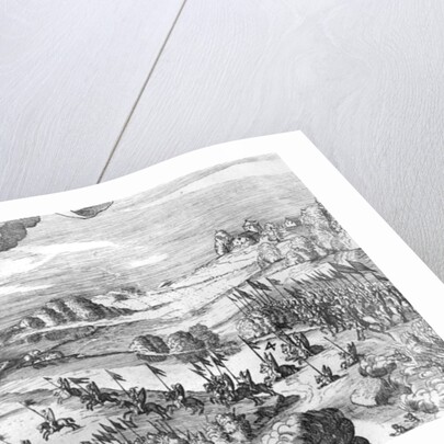 General view of the battle of Muhlberg, detail, 24th April 1547 by German School