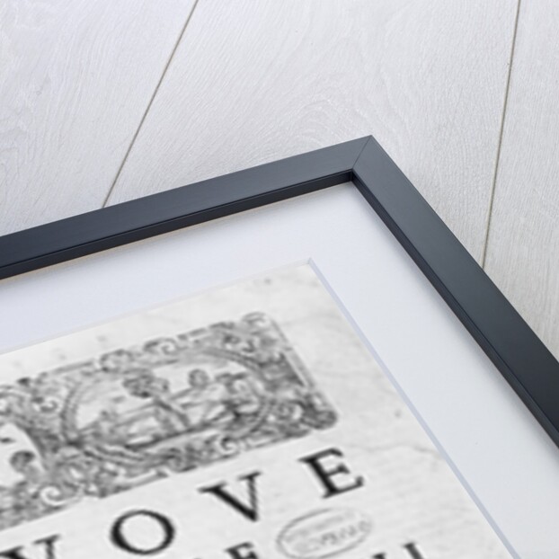 Titlepage of 'Nouve Musiche' by Giulio Caccini 1602 by Italian School