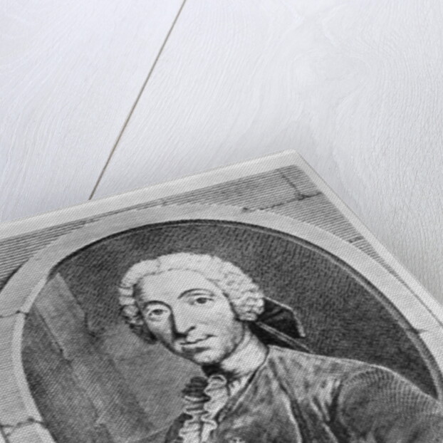 Portrait of Louis-Claude d'Aquin engraved by Charles Descombes, 1747 by Etienne Jehandier Desrochers
