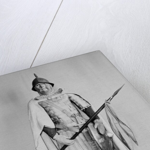 Model of a Carolingian cavalryman by School French