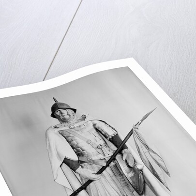 Model of a Carolingian cavalryman by School French