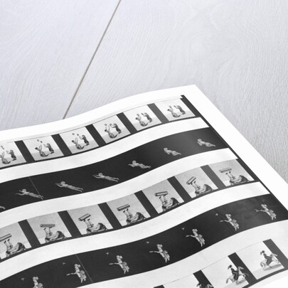 Picture strips for a praxinoscope, late 19th century by French School