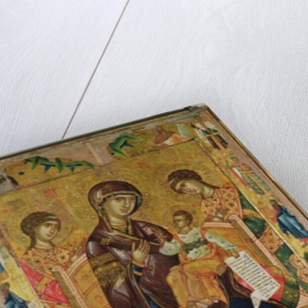 Icon of the Virgin and Child with Archangels and Prophets, 1578 by Longin Longin