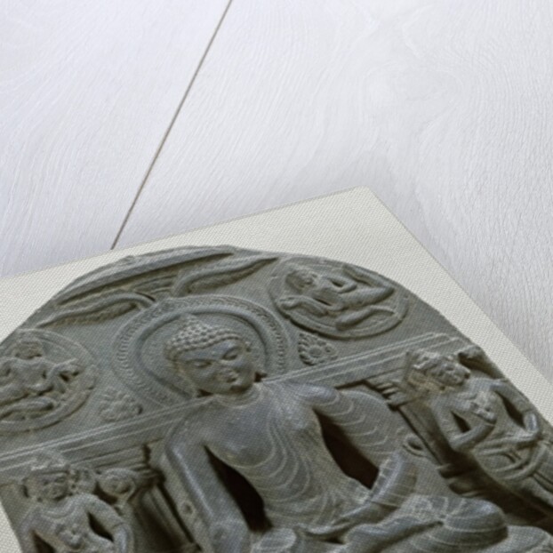 Seated Buddha in meditation by Indian School