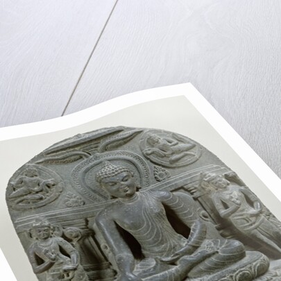 Seated Buddha in meditation by Indian School