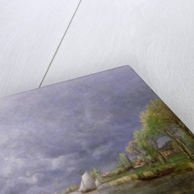 Banks of the Loire in Spring, Storm Effect, 1857 by Charles Leroux