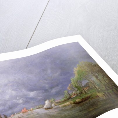 Banks of the Loire in Spring, Storm Effect, 1857 by Charles Leroux