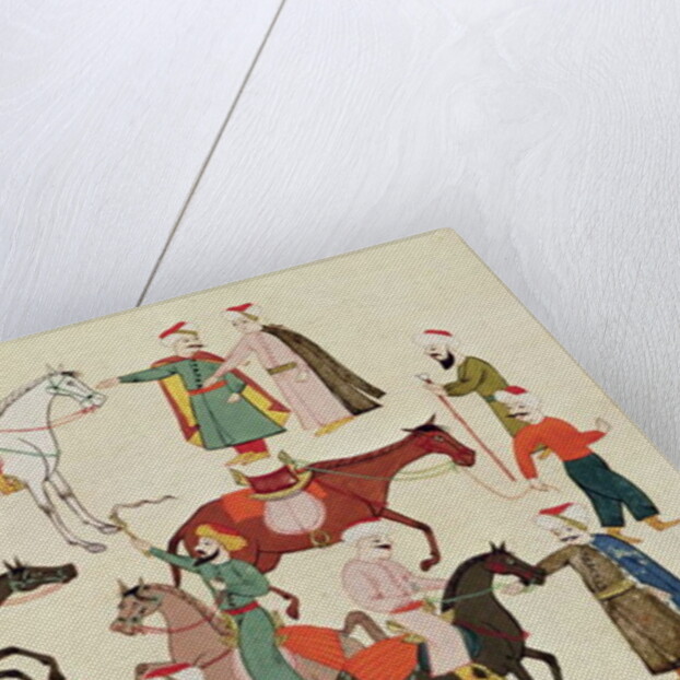 Ms 1671 A Horse Market, c.1580 by Islamic School