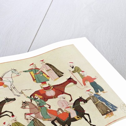 Ms 1671 A Horse Market, c.1580 by Islamic School