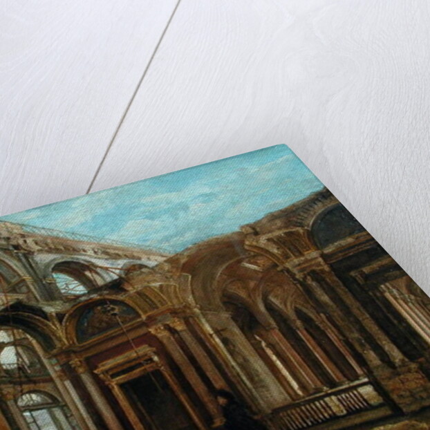 The Tuileries after the Paris Commune, 1871 by Alexandre Marre-Lebrett