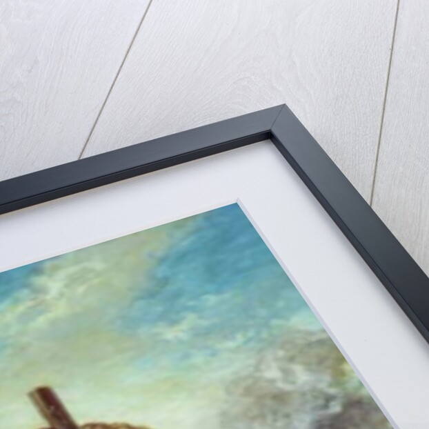 Olinda and Sophronia on the Pyre by Ferdinand Victor Eugene Delacroix