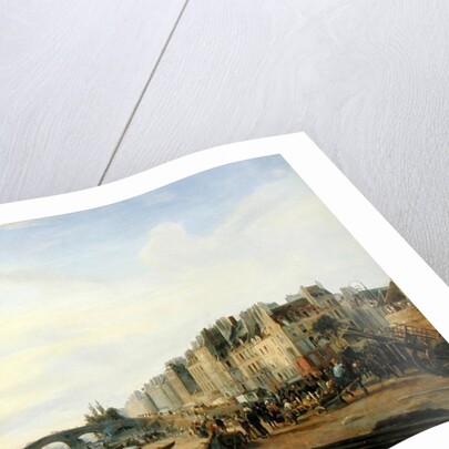 Pont Marie and the Quai Saint-Paul by Charles Louis Mozin