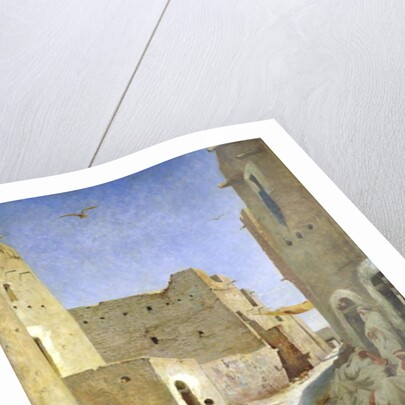 The Bab-El-Gharbi Road, Laghouat, 1859 by Eugene Fromentin