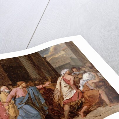 Jesus Driving the Merchants from the Temple by Jean-Germain Drouais