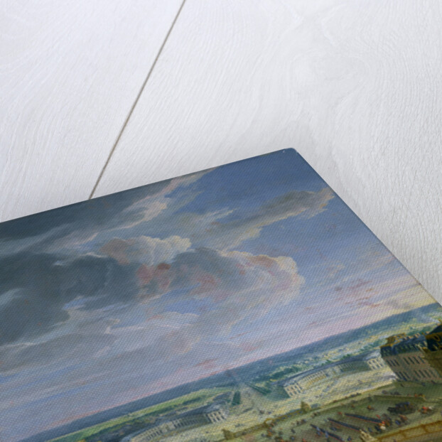 Perspective View from the Chateau of Versailles of the Place d'Armes and the Stables, 1688 by Jean-Baptiste Martin