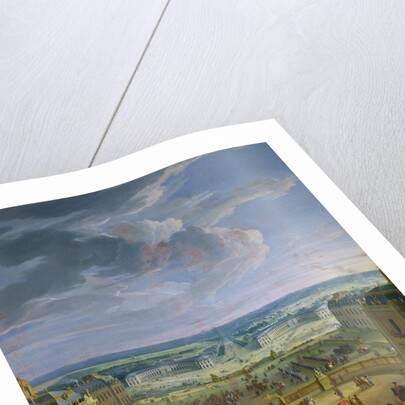 Perspective View from the Chateau of Versailles of the Place d'Armes and the Stables, 1688 by Jean-Baptiste Martin