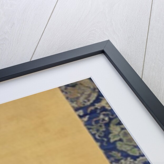 An Elegant Woman in a Blue Obi by Hotei Gosei