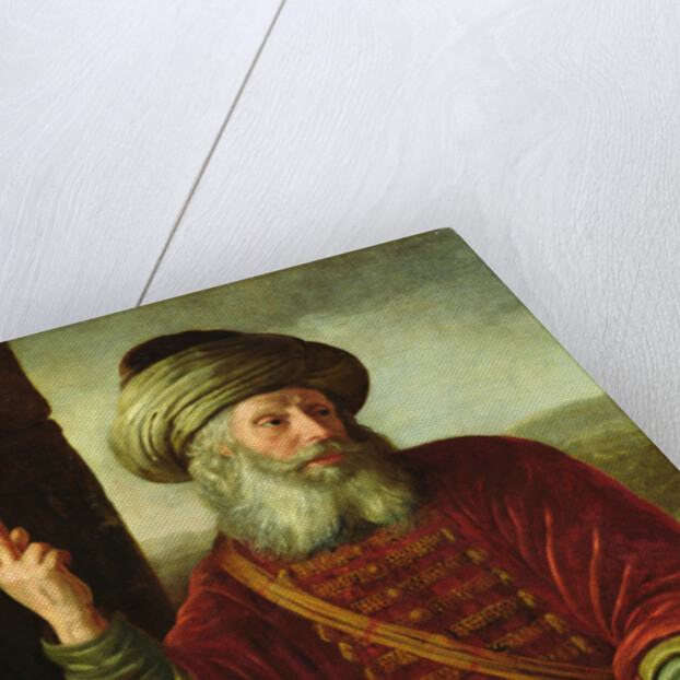 Portrait of an Old Man in an Extravagant Costume by Jan Victors