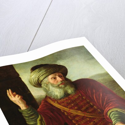 Portrait of an Old Man in an Extravagant Costume by Jan Victors