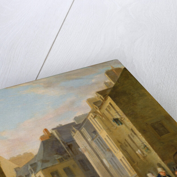 The Fish Market in Cherbourg, 1830-40 by Bon Dumouchel